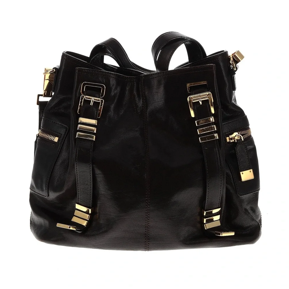 Pre-Loved Stunning Designer Michael Kors Collection Leather Satchel Purse Bag - Picture 3 of 9